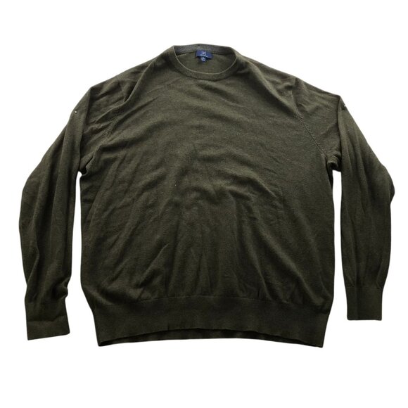 George Mens Sweater Mens XL Crew Neck Pullover Long Sleeve Green Knit Casual - Picture 1 of 8